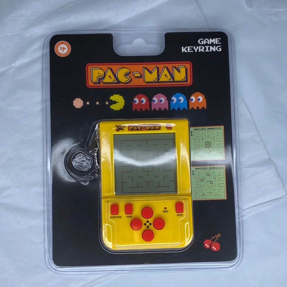 Yellow Handheld Game Keyring
